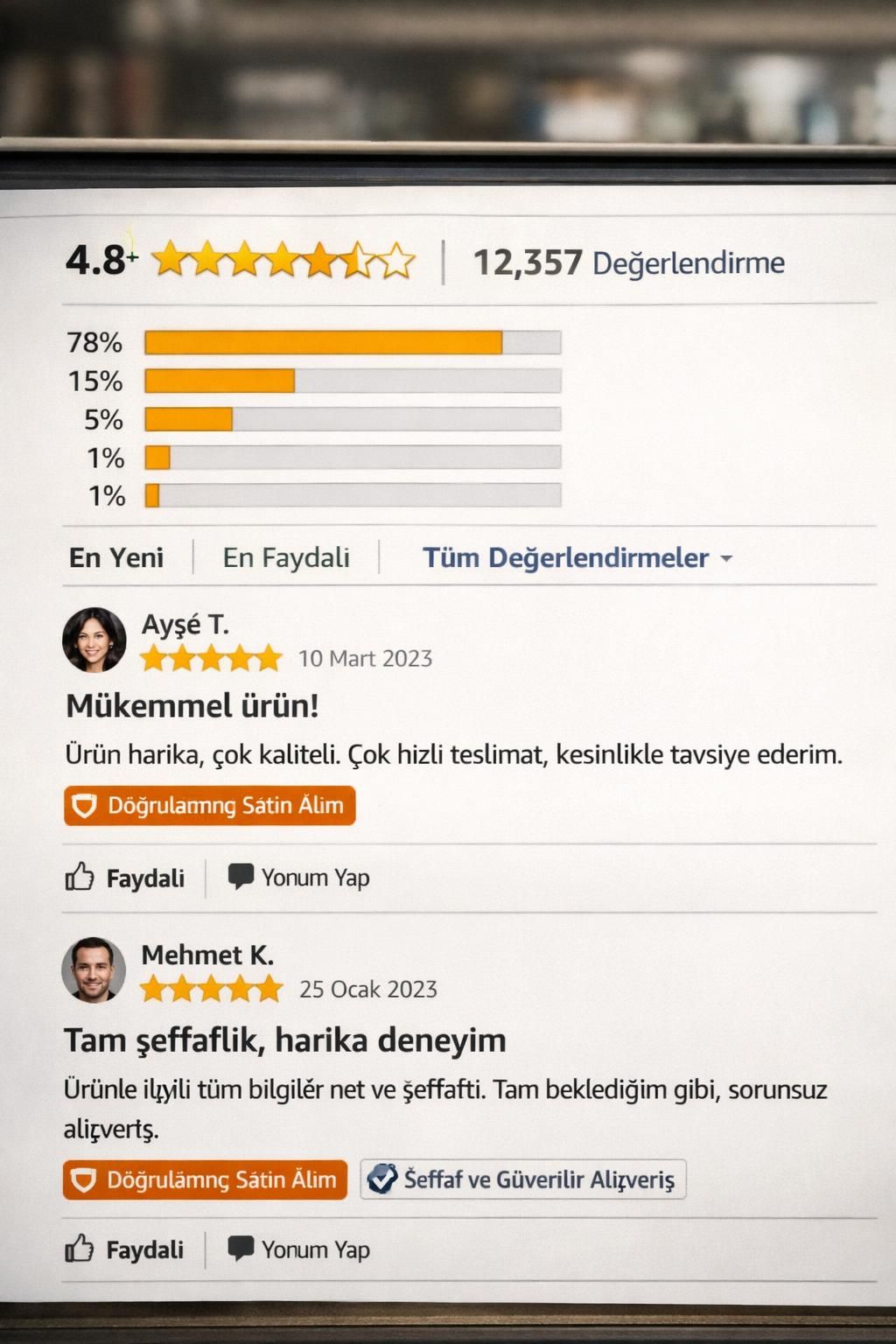 amazon, müşteri deneyimini iyileştirmek ve şeffaflığı artırmak için yorum sistemi üzerinde önemli değişiklikler yaptı. yeni sistem, gerçek kullanıcı geri bildirimlerini ön plana çıkarıyor.
