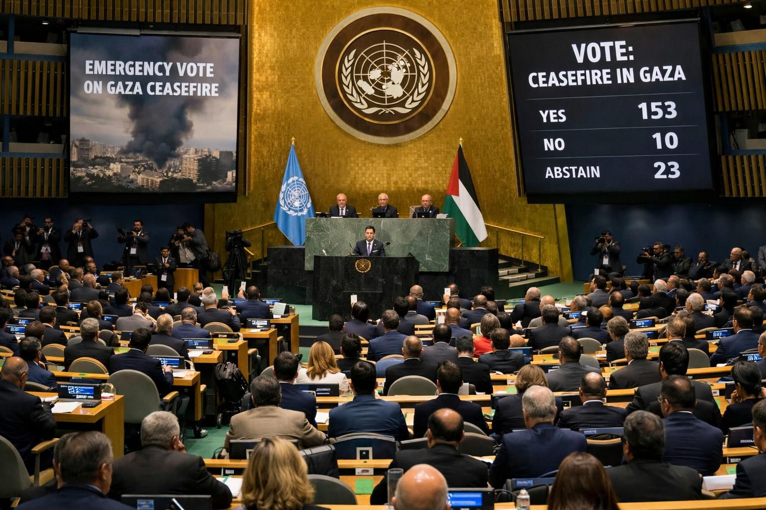 birleşmiş milletler, gazze’deki çatışmaların sona erdirilmesi için acil ateşkes çağrısında bulundu. bölgedeki barış ve güvenlik için uluslararası destek önemlidir.