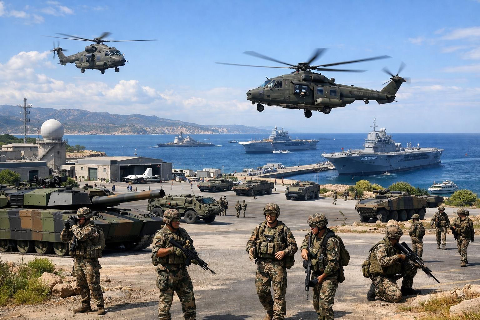 fransa, stratejik bölgelerde askeri varlığını güçlendirerek güvenlik ve savunma kapasitesini artırdı.