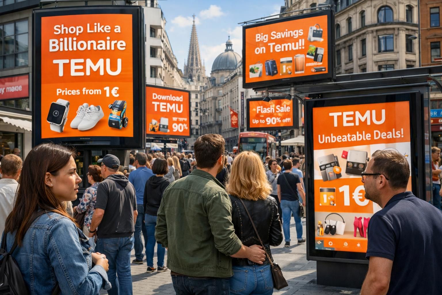 temu, avrupa pazarlarında reklam kampanyalarını artırarak marka bilinirliğini ve müşteri etkileşimini güçlendiriyor.