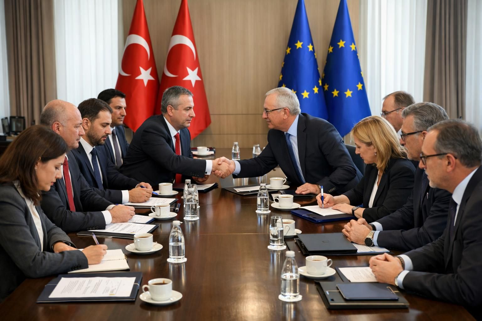 türkiye, avrupa birliği ile ticari ilişkilerini geliştirmek amacıyla sürdürülen görüşmelerde ilerleme kaydetti ve iş birliği fırsatlarını değerlendirdi.