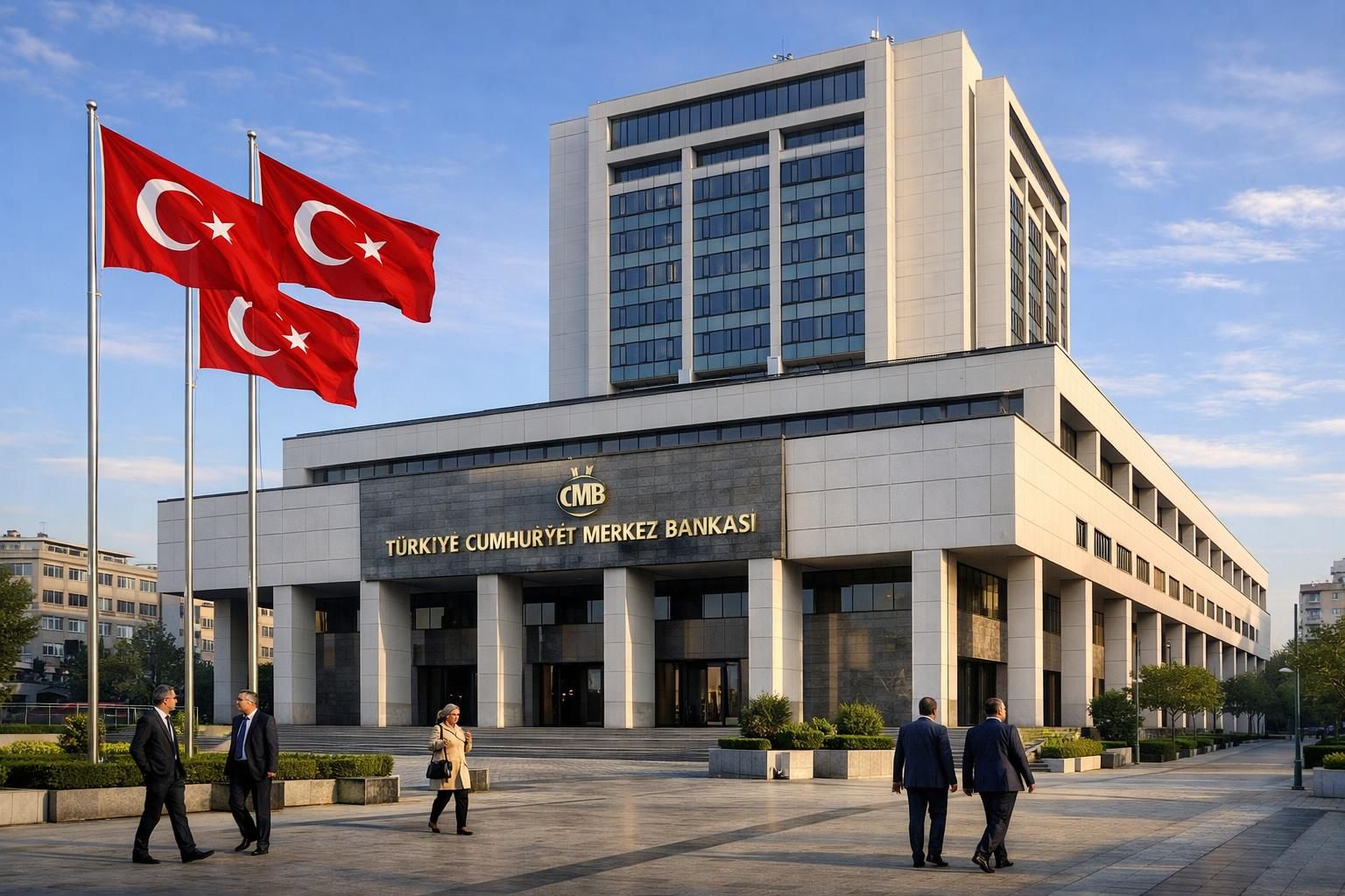 türkiye cumhuriyet merkez bankası, artan enflasyon baskılarına rağmen politika faiz oranını değiştirmeyerek sabit tuttu.