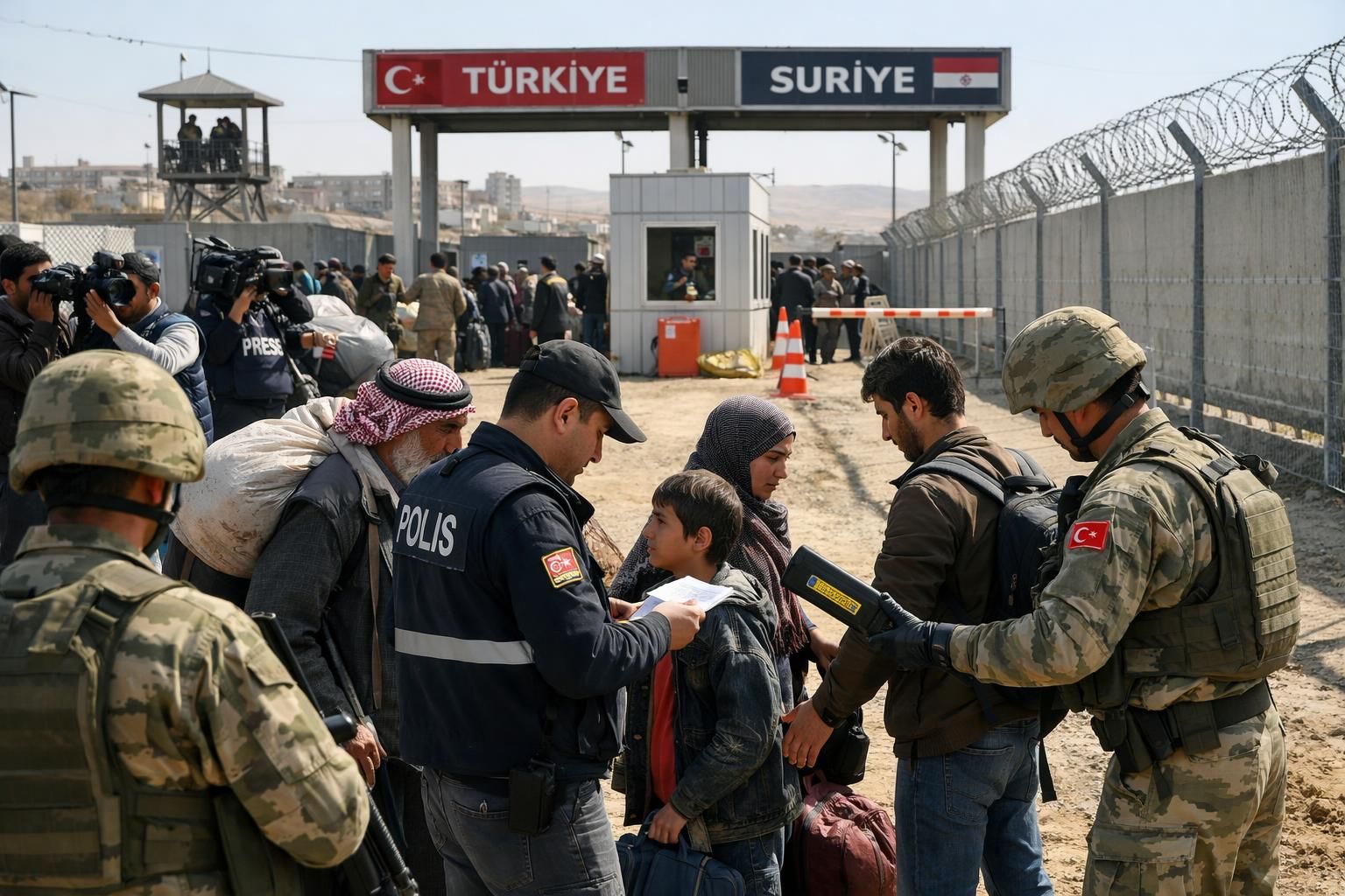 türkiye, suriye sınırında göç kontrollerini artırarak güvenliği sağlamayı ve yasa dışı geçişleri önlemeyi hedefliyor.
