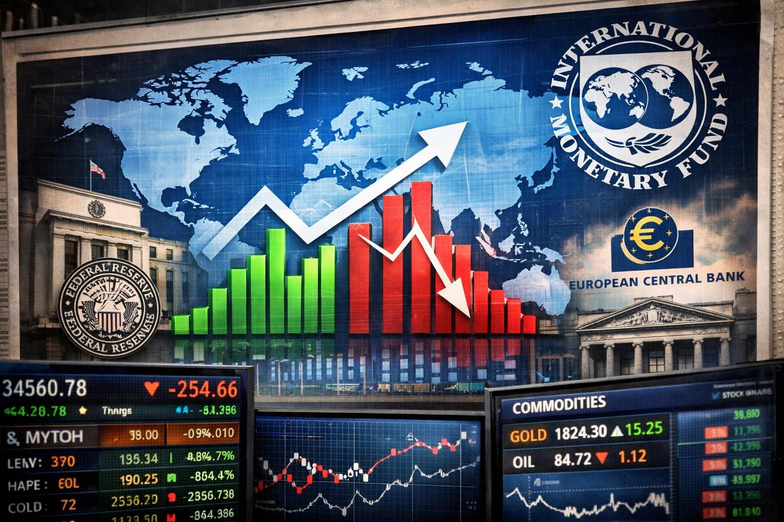 uluslararası para fonu, dünya ekonomisindeki büyüme hızının yavaşladığını ve küresel piyasalarda risklerin arttığını vurguladı.