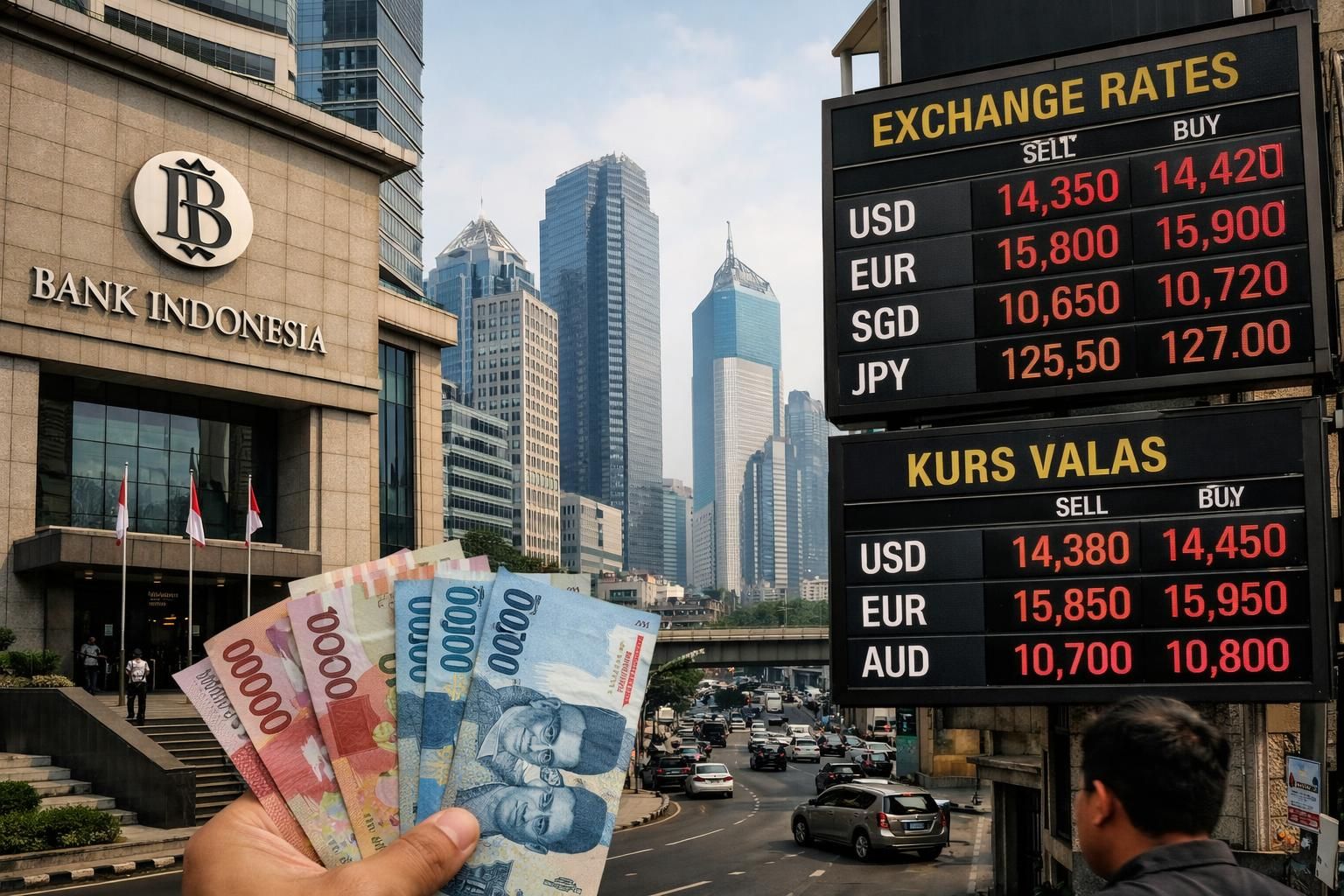 endonezya hükümeti, para birimini istikrara kavuşturmak için yeni finansal önlemler açıkladı. ekonomik dengeyi sağlamak ve piyasa güvenini artırmak hedefleniyor.