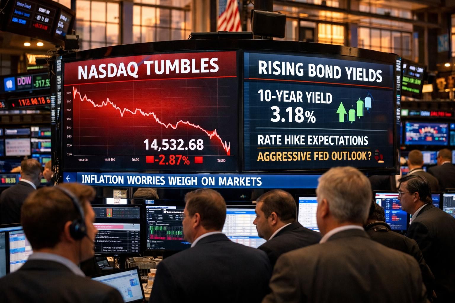 nasdaq, yüksek faiz beklentilerinin etkisiyle değer kaybetti. piyasalardaki bu hareketlilik yatırımcılar için önemli bir gösterge oldu.