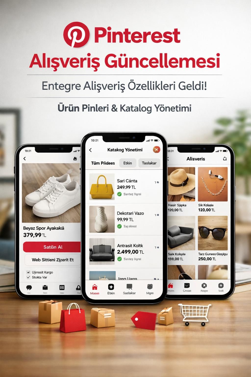pinterest, entegre alışveriş araçlarında sunduğu güncellemeyle kullanıcı deneyimini ve alışveriş kolaylığını artırıyor.